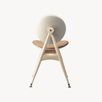 Modern Shell Circle Dining Chair without Armrest 